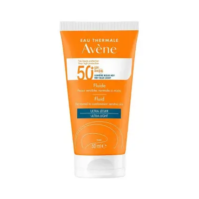 Protector Solar Fluido Avene Spf 50+ 50 ml