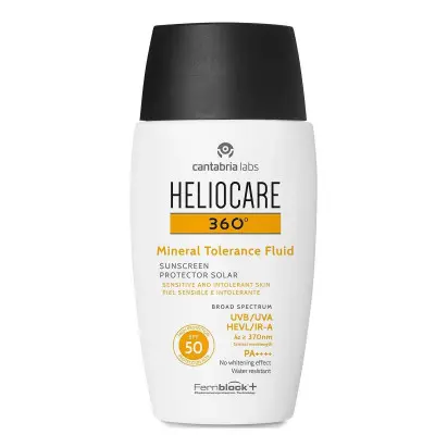 Protector Solar Facial Heliocare 360° Mineral Tolerance Fluid Spf 50