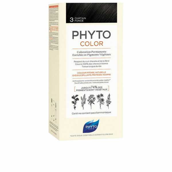 Coloración Permanente PHYTO PhytoColor 3-castaño oscuro Sin amoniaco