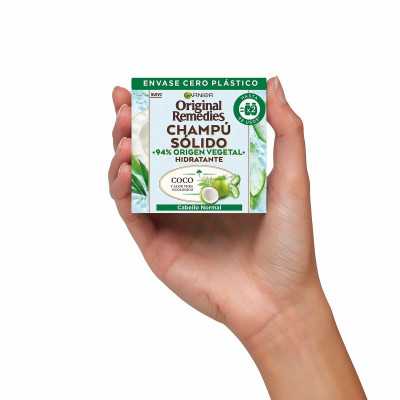 Champú Sólido Garnier Original Remedies Hidratante Coco Aloe Vera 60