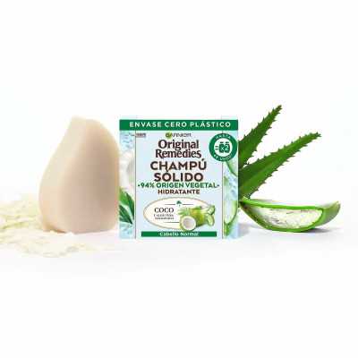 Champú Sólido Garnier Original Remedies Hidratante Coco Aloe Vera 60