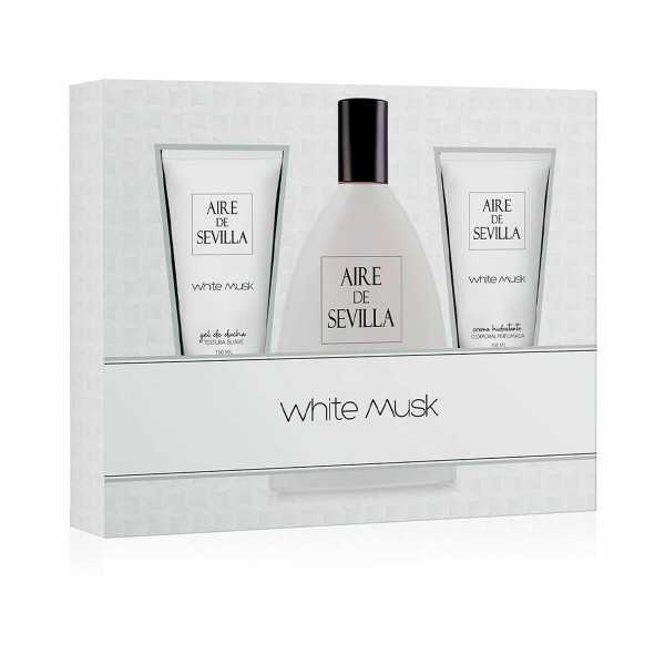 Set de Perfume Mujer Aire Sevilla White Musk EDT 3 Piezas