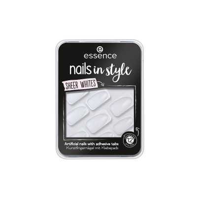 Uñas Postizas Essence Nails In Style 11-sheer whites 12 Unidades