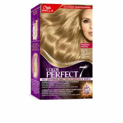 Tinte Permanente Wella Color Perfect 7 Nº 8/1 Cabellos Canosos 60 ml