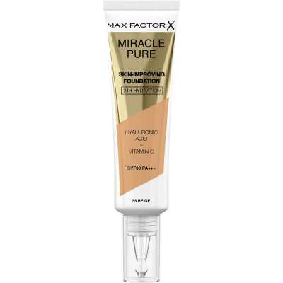 Base de Maquillaje Fluida Max Factor Miracle Pure 55-beige SPF 30 (30