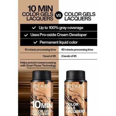 Tinte Permanente Redken Color Gels Lacquers Minutos 3 x 60 ml Nº 6ABN