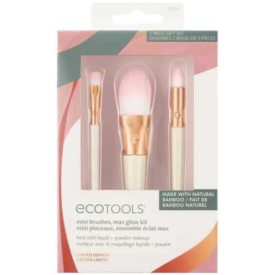 Set de Brochas de Maquillaje Ecotools Ready Glow Edición limitada 3 P