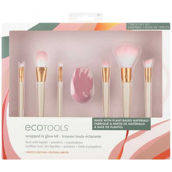 Set de Brochas de Maquillaje Ecotools Wrapped In Glow Edición limitada 7 Piezas