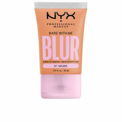 Base de Maquillaje Fluida NYX Bare With Me Blur Nº 07- golden (30 ml)