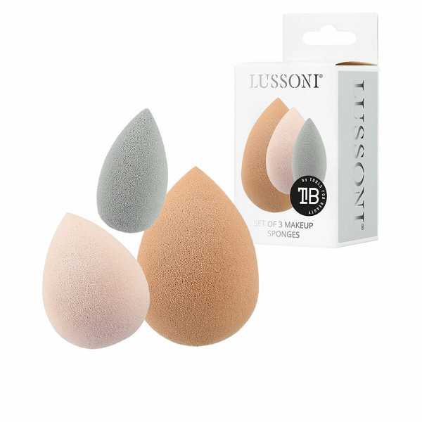 Esponja para Maquillaje Lussoni Esponjas Lote Multicolor 3 Piezas