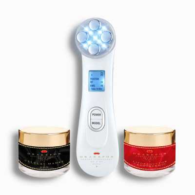 Facial Massager with Radiofrequency, Phototherapy and Electrostimulati