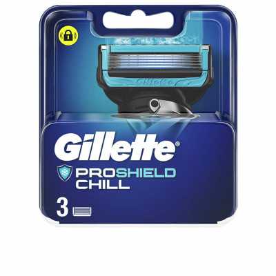 Recambio de Hojas de Afeitar Gillette Fusion Proshield Chill 3 Piezas