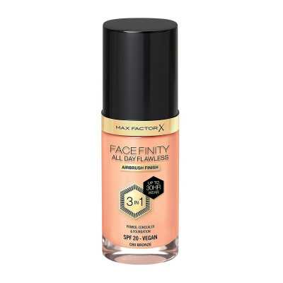 Base de Maquillaje Cremosa Max Factor Facefinity 3 en 1 Spf 20 Nº 80