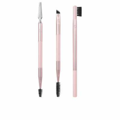 Set de Brochas de Maquillaje Real Techniques Brow Styling Rosa 3 Pieza