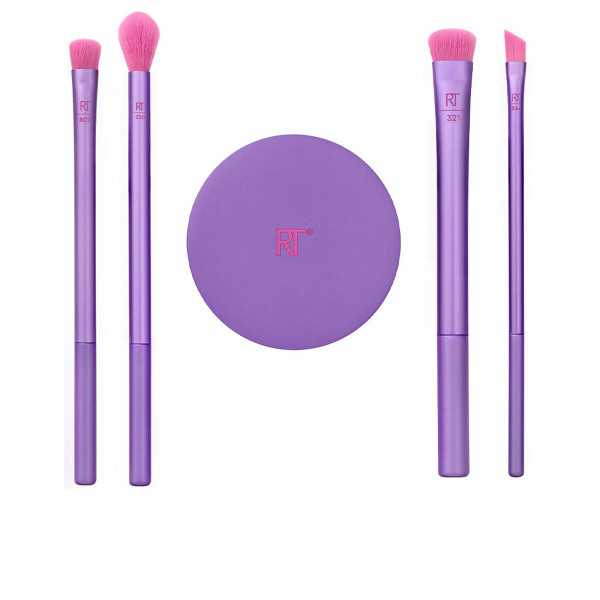 Set de Brochas de Maquillaje Real Techniques Brow Styling Fucsia 5 Piezas