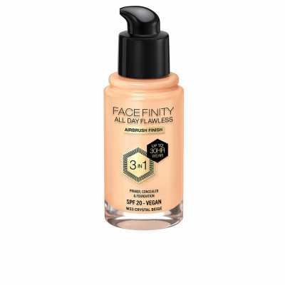 Base de Maquillaje Cremosa Max Factor Face Finity All Day Flawless 3 e