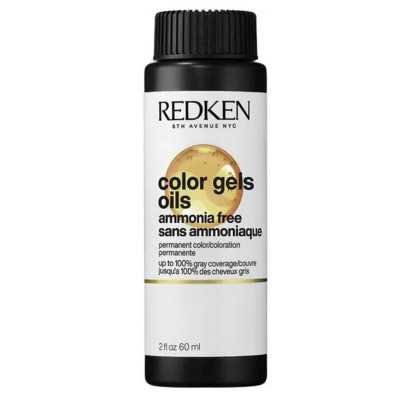 Permanent Dye Redken Color Gel Oils Ab 3 x 60 ml Nº 04AB - 4.1 (3 Uni