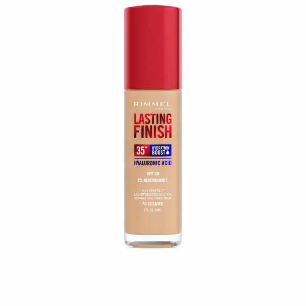 Base de Maquillaje Cremosa Rimmel London Lasting Finish Nº 070 Sesame Spf 20 30 ml