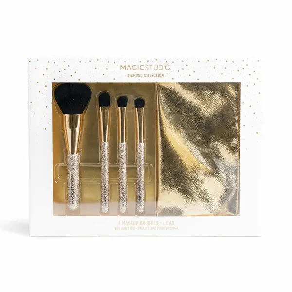 Set de Brochas de Maquillaje Magic Studio Diamond Collection 5 Piezas