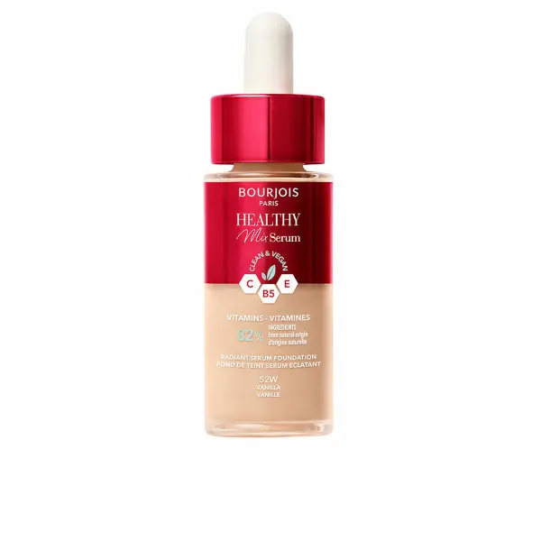 Base de Maquillaje Fluida Bourjois Healthy Mix Sérum Nº 52W Vanilla 30 ml