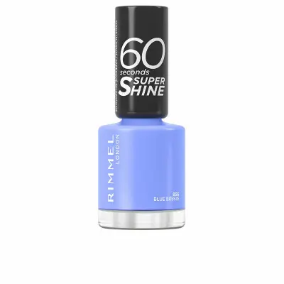 nail polish Rimmel London 60 Seconds Super Shine Nº 856 Blue breeze 8