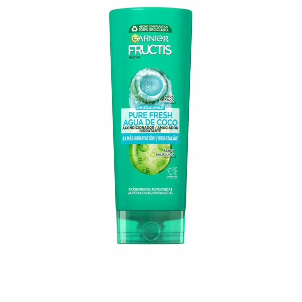 Acondicionador Desenredante Garnier Fructis Pure Fresh 300 ml Agua de Coco