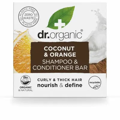 2-in-1 Shampoo and Conditioner Dr.Organic Coconut and Orange 75 g Soli