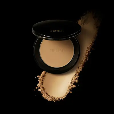 Powder Make-up Base Sensai Total Finish Nº TF103 Warm beige Spf 10 11