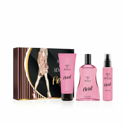 Women's Perfume Set Aire Sevilla Flow! 3 Pieces