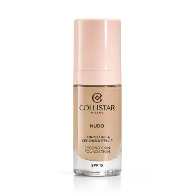 Fondo de Maquillaje Fluido Collistar NUDO Nº 2R Beige rosato Spf 15 3