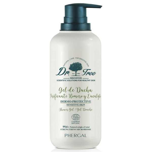 Gel de Ducha Dr. Tree  Piel Sensible Eucalipto Romero Purificante 500 ml