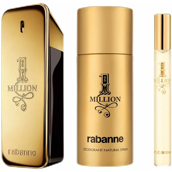 Set de Perfume Hombre Paco Rabanne 1 Million 3 Piezas