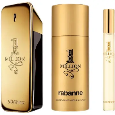 Set de Perfume Hombre Paco Rabanne 1 Million 3 Piezas