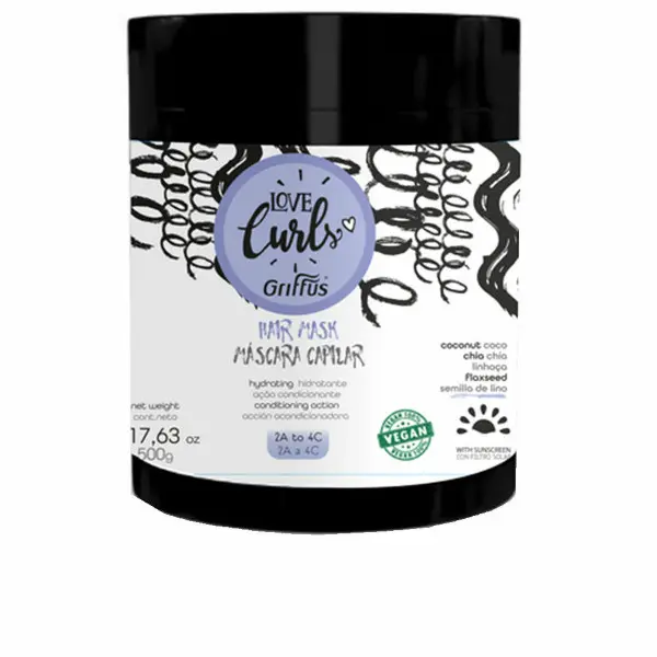 Mascarilla Capilar Reparadora Griffus LOVE CURLS 500 g