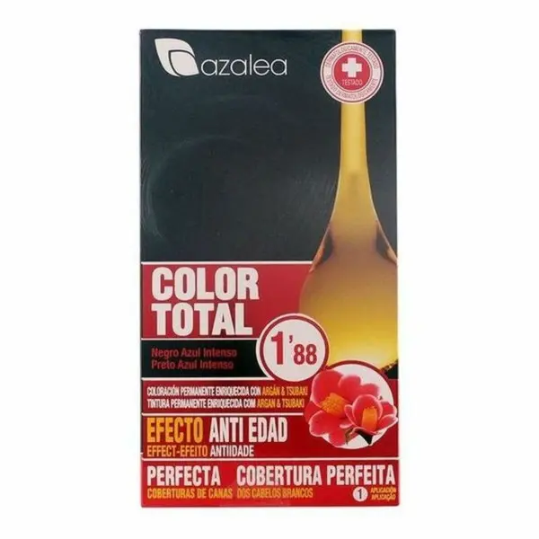 Tinte Permanente Antiedad Azalea Color Total Negro Azul Intenso (1 unidad)