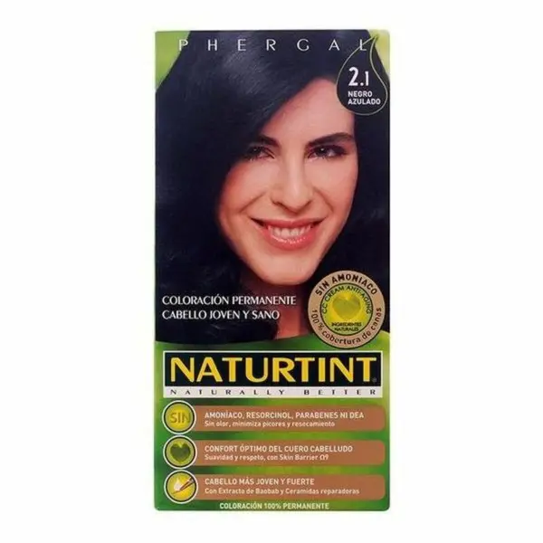 Tinte sin Amoniaco Naturtint Naturtint Naturtint Negro Azulado 170 ml