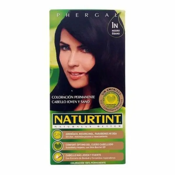 Tinte sin Amoniaco Naturtint Naturtint Naturtint N Ébano Negro 170 ml