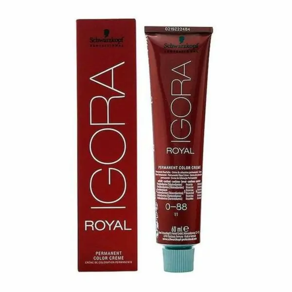 Tinte Permanente Igora Royal Schwarzkopf Igora Royal 0-88 Nº 0-88 Nº 9.0-rubio muy claro Nº 8.0-rubio claro 60 ml