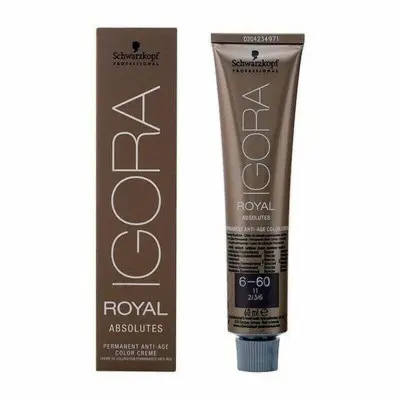 Tinte Permanente Antiedad Igora Royal Absolutes Schwarzkopf 609494 Nº