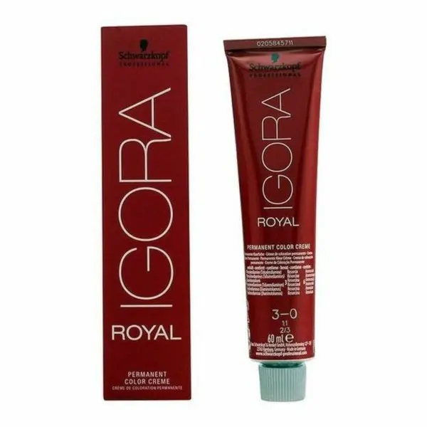 Tinte Permanente Igora Royal Schwarzkopf Igora Royal 3-0 Nº 3-0 Nº 9.0-rubio muy claro Nº 8.0-rubio claro 60 ml