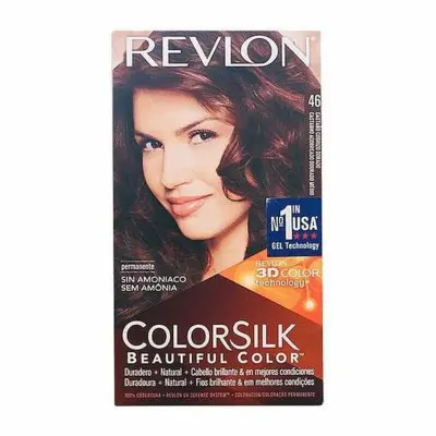 Tinte sin Amoniaco Colorsilk Revlon 26889 Castaño Cobrizo Dorado (1 u