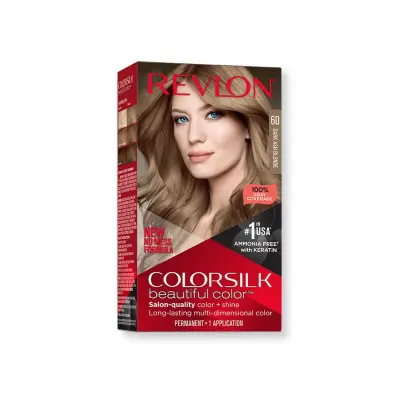 Coloración Permanente Revlon Colorsilk Sin amoniaco Nº 60-Rubio Oscu