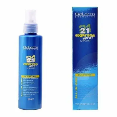 Mascarilla Capilar sin aclarado 21 Express Silk Protein Spray Salerm 9