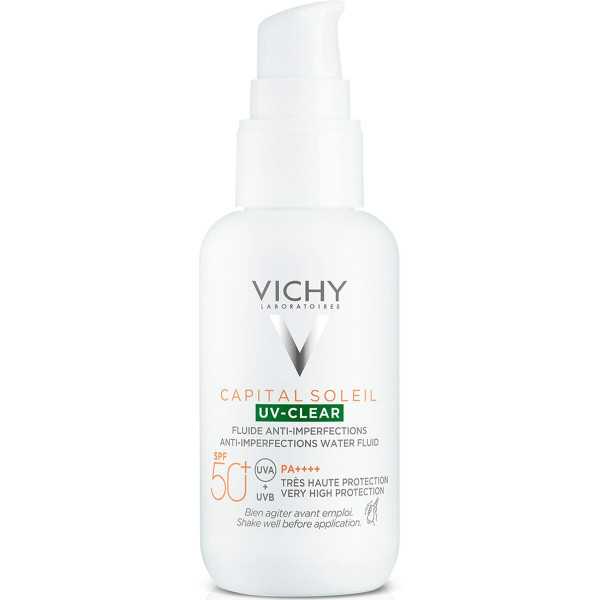 Protector Solar Fluido Vichy Capital Soleil Uv Clear Anti-imperfecciones Spf 50 (40 ml)