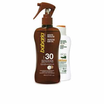 Set de Protección Solar Babaria Solar Aceite Coco Lote 2 Piezas Spf 3