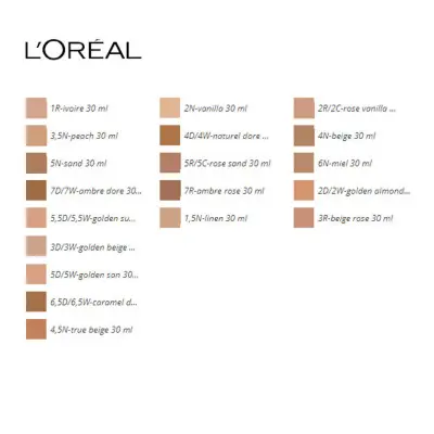 Liquid Make Up Base Accord Parfait L'Oreal Make Up (30 ml) (30 ml)