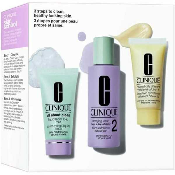 Set de Cosmética Mujer Clinique Skin School 3 Piezas