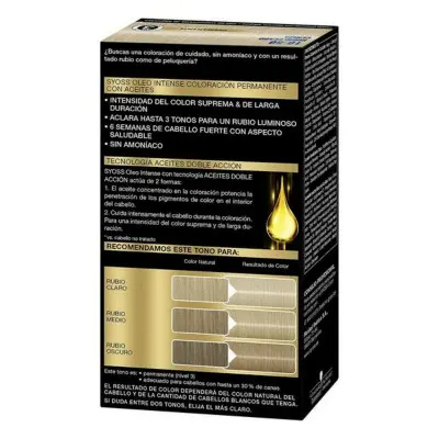 Permanent Dye  Syoss Olio Intense Ammonia-free Nº 10,50 Light Ash Blo