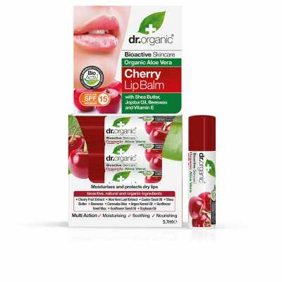 Bálsamo Labial Dr.Organic  Aloe Vera Cereza 5,7 g