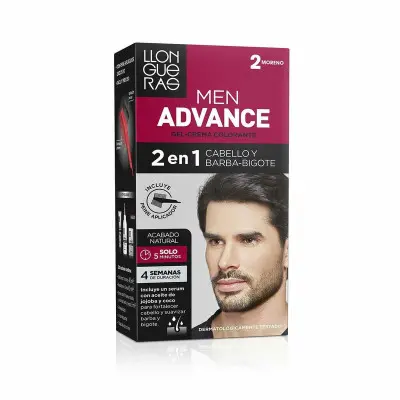 Crema Colorante Llongueras Men Advance 02 - Negro Semipermanente 1 uni